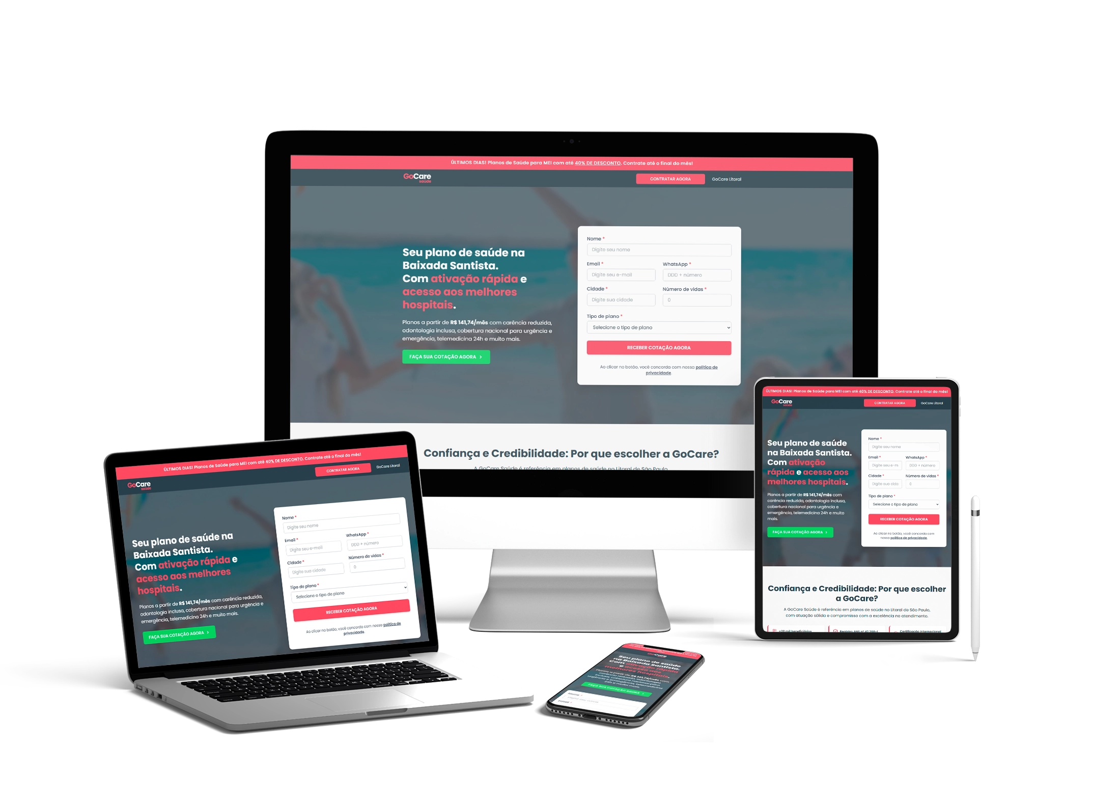 Projeto Landing Page GoCare